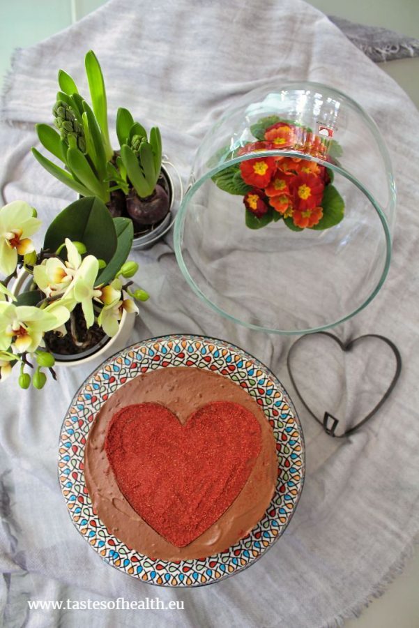 Double Chocolate Cake (Chocolate Mousse Cake) for Valentine's Day