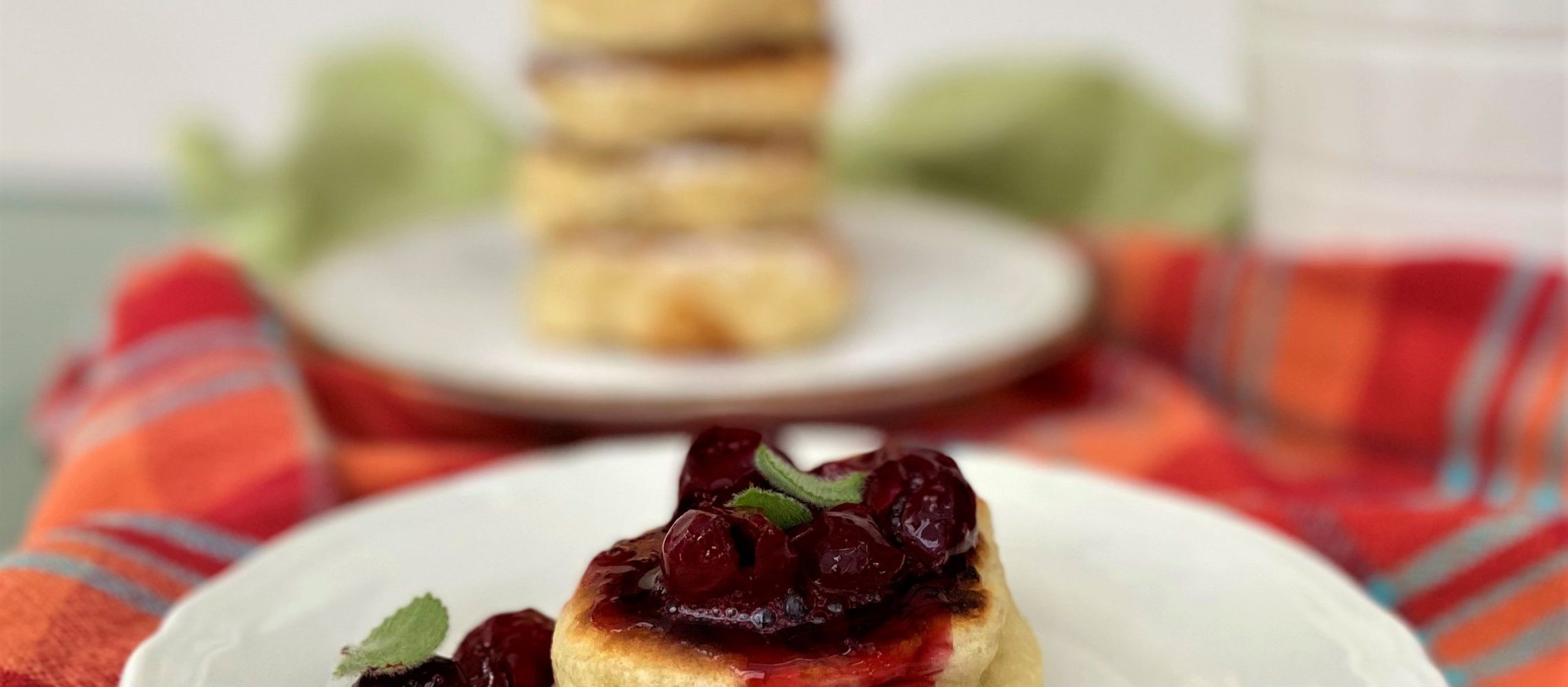 An image for a post Yeast Pancakes - Polish Racuchy that taste like doughnuts
